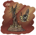 Concept of a warning monument featuring Second, by DarkVolt.